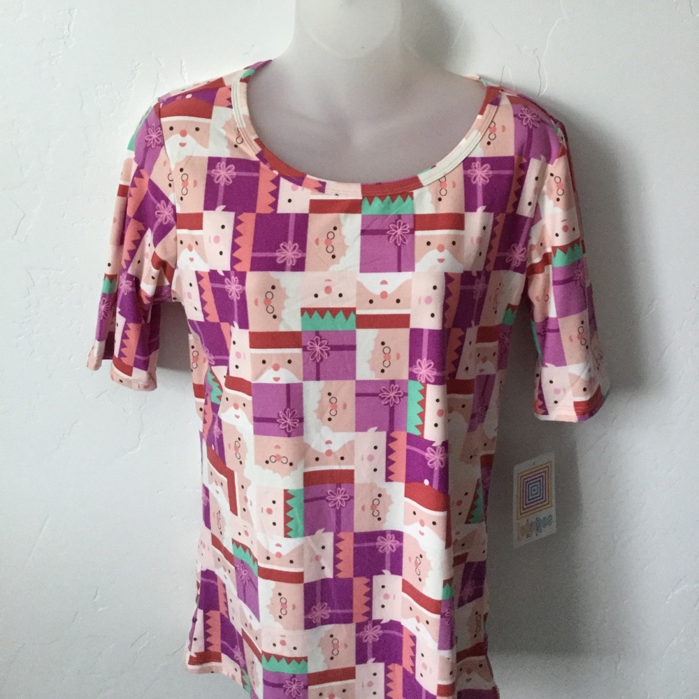 Medium Santa and mrs claus top